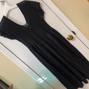 Black costume lace dress
